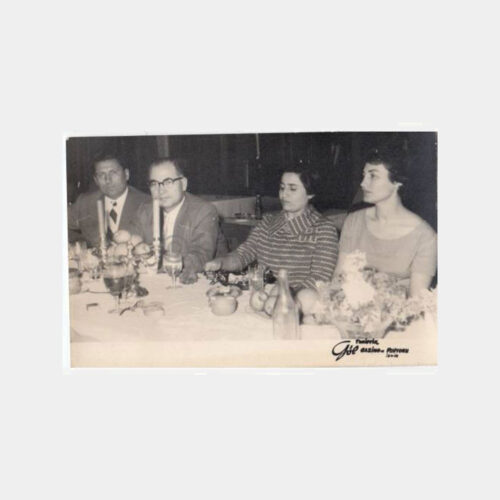 1960 İzmir Fuar Göl Gazinosu Yemek Konulu Fotoğraf