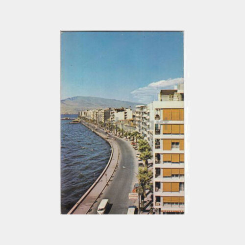 1978 İzmir Kordon Sahili Görünüş Kartpostal
