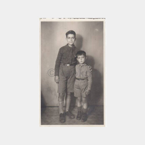 1928 İzmir Stüdyo Erkek Çocuklar Fotoğraf