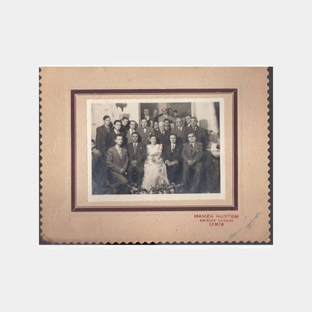 1948 İzmir -Foto Hamza Rüstem- Özel Kartonlu Fotoğraf