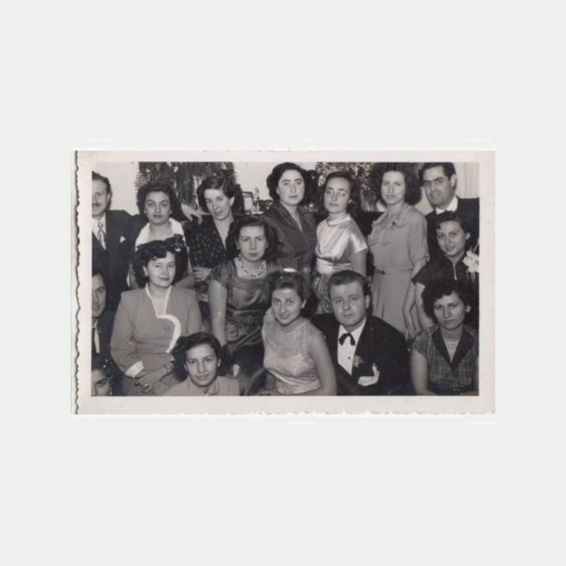 1940 İzmir Foto Kemal Mete - Nişan Töreni Konulu Fotoğraf