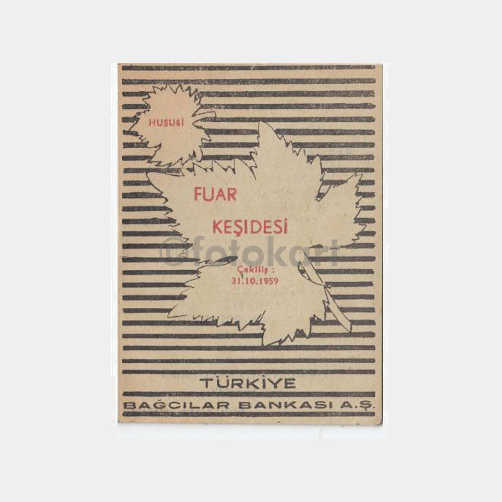 1959 T. Bağcılar Bankası İzmir Fuar Şubesi Broşürü - Görsel 2