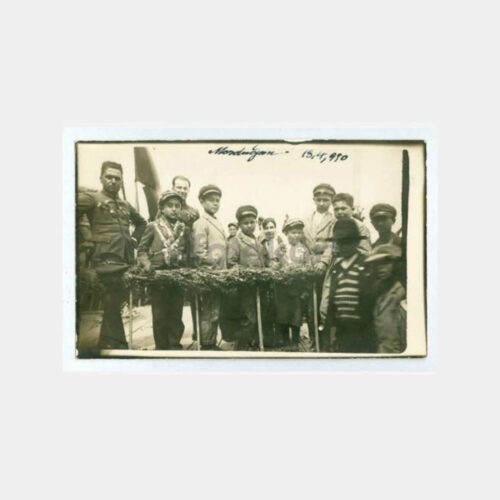 1930 İzmir Mordoğan - Öğrenciler Tören Fotoğraf