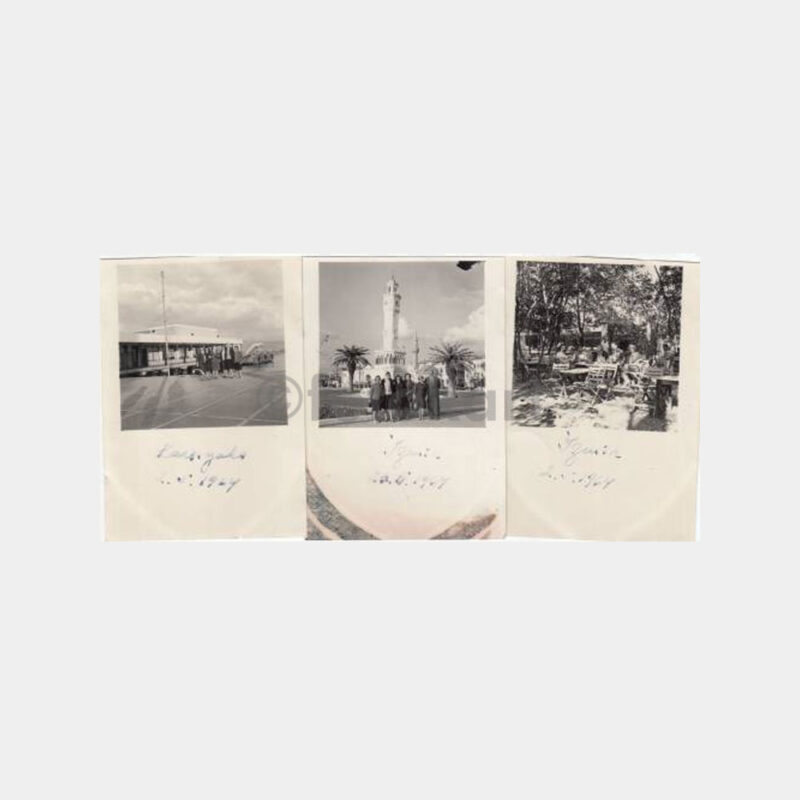 1964 İzmir Konulu 3 Adet Albüm Fotoğrafı