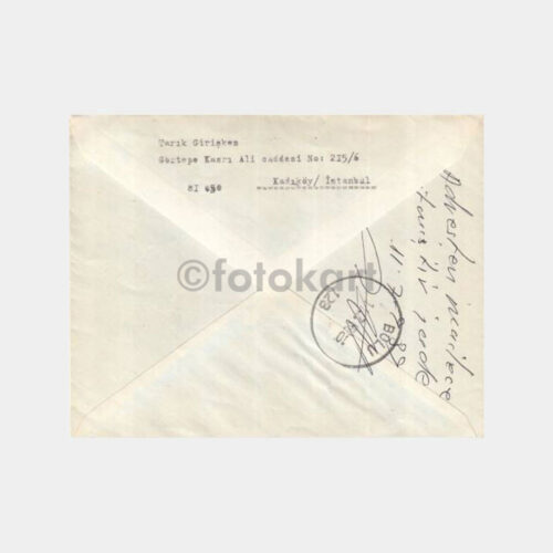 Türk Posta Tarihi -Bolu Kadıköy- Konulu Zarf