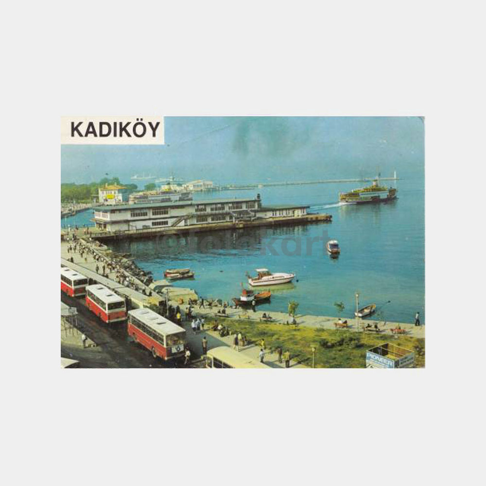 1980 Kadıköy İskelesi Görünüş Kartpostal