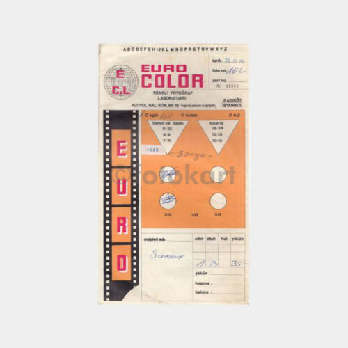 1979 Kadıköy Euro Color Foto Saklama Zarfı