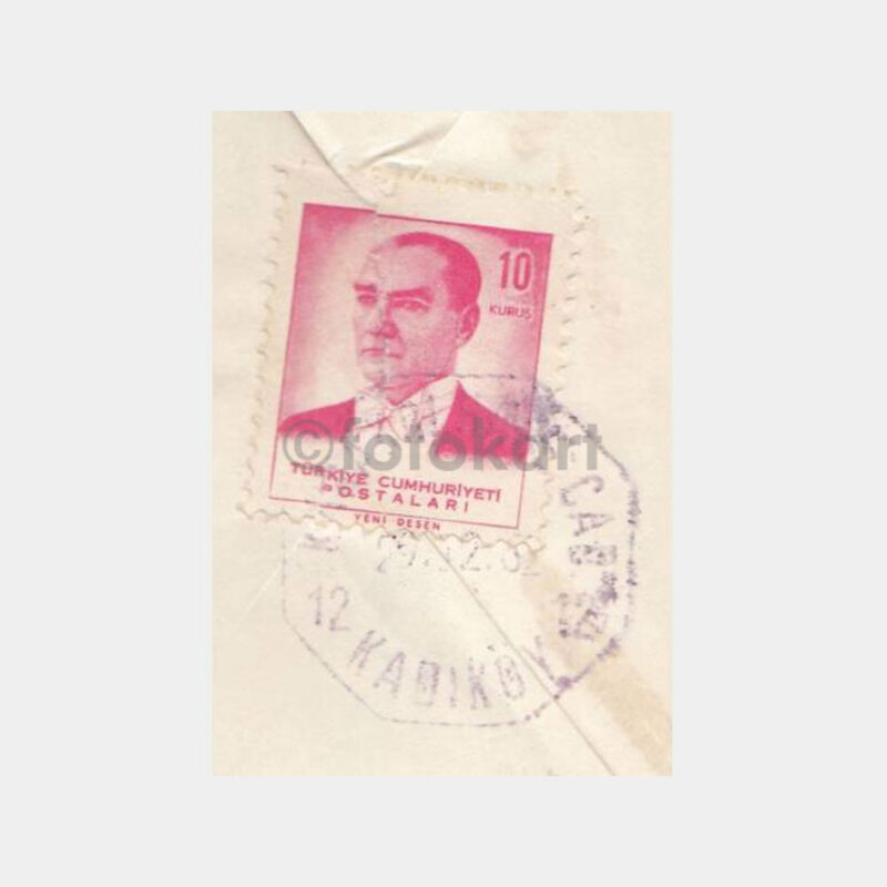 1962 Kadıköy Karakolhane Cd Sekizgen Damgalı Zarf - Görsel 2