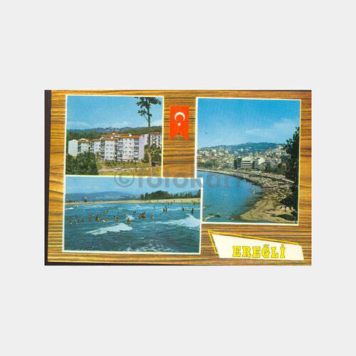 1970 Karadeniz Ereğli 3 Görünüş Kartpostal
