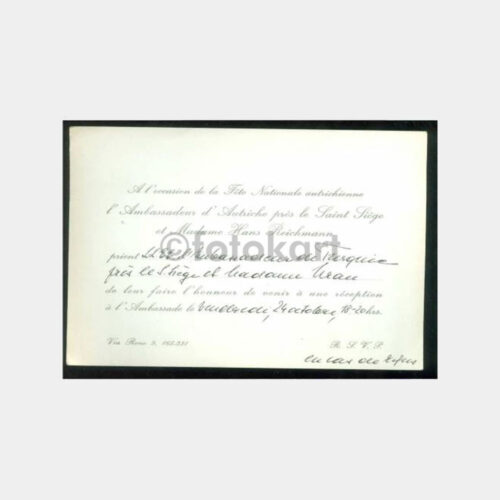 1969 Konsolosluk Davetiyesi - Avusturya