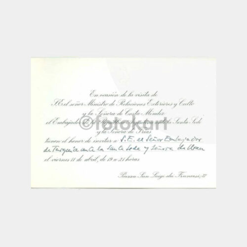 1969 Konsolosluk Davetiyesi