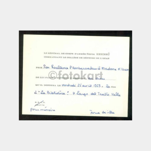 1969 Konsolosluk Davetiyesi