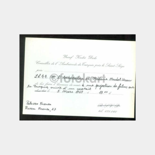 1969 Konsolosluk Davetiyesi