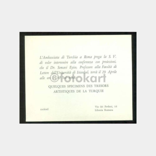 1969 Konsolosluk Davetiyesi