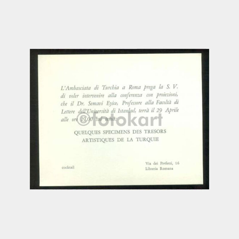 1969 Konsolosluk Davetiyesi