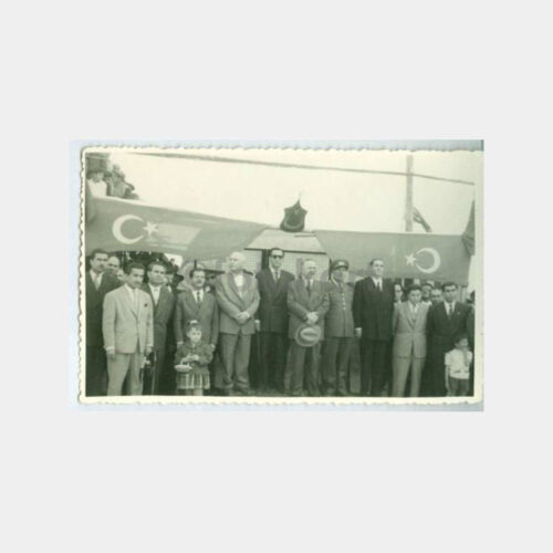 1950 Türk Konsolosluk Tören Bayrak Fotoğraf