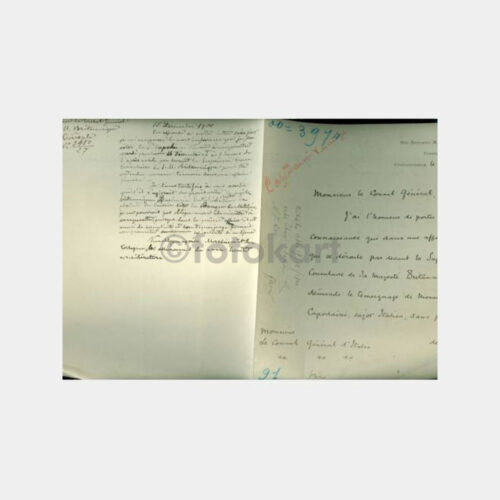 1900 İstanbul İngiliz Konsolos -Damgalı- Yazısı