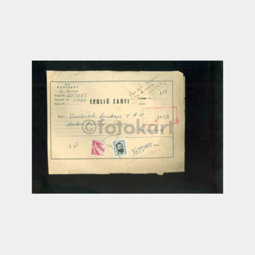 1967 Danıştay Mahkemesi Tebliğ Zarfı