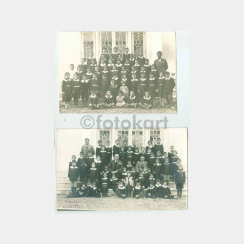 1932 Manisa Salihli Okul Grup 2 Adet Fotoğraf