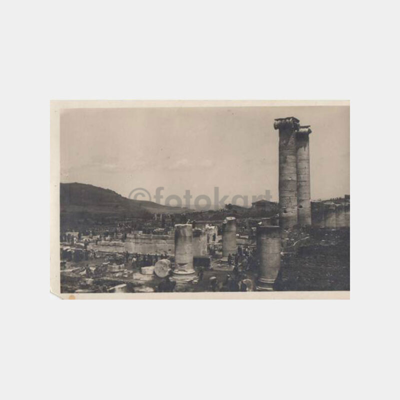 1940 Manisa Sard Harabeleri Görünüş Kartpostal