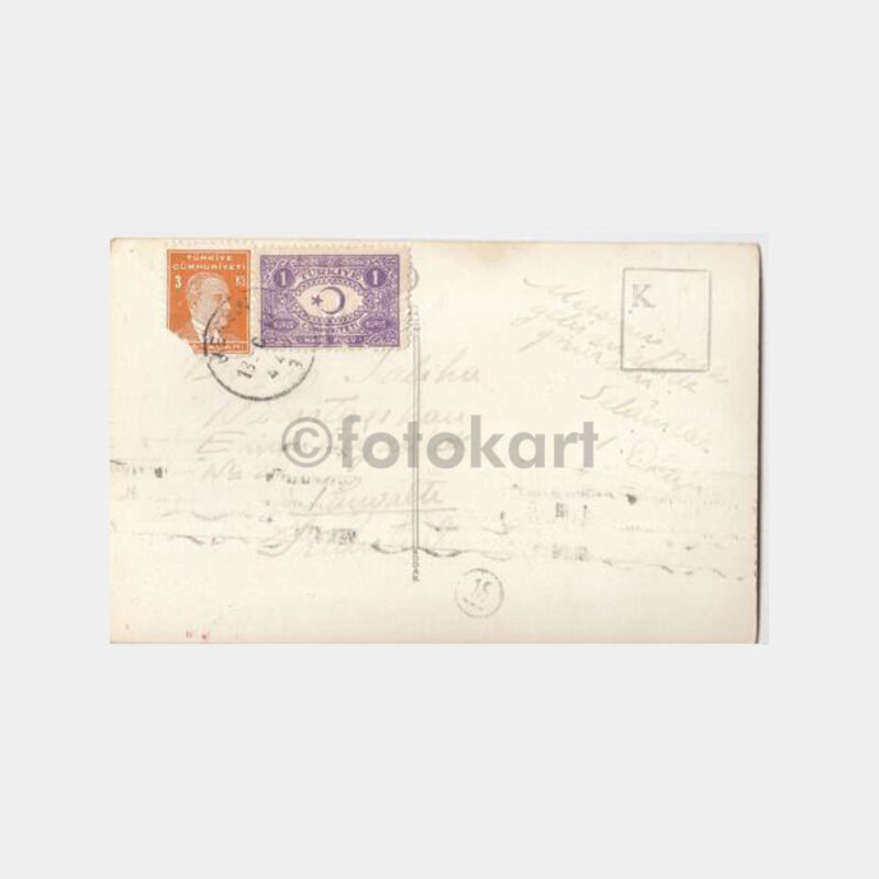1941 Mersin Belediye Parkı Konulu Fotokart - Görsel 2