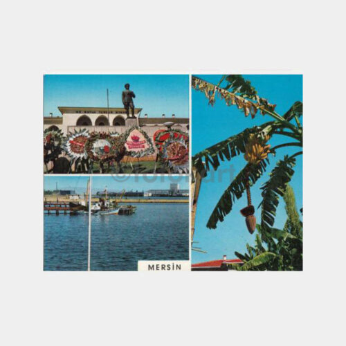 1969 Mersin 3 Değişik Görünüş Kartpostal