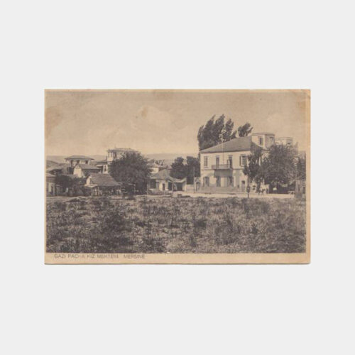 1927 Mersin Gazipaşa Kız Mektebi Görünüş Kartpostal