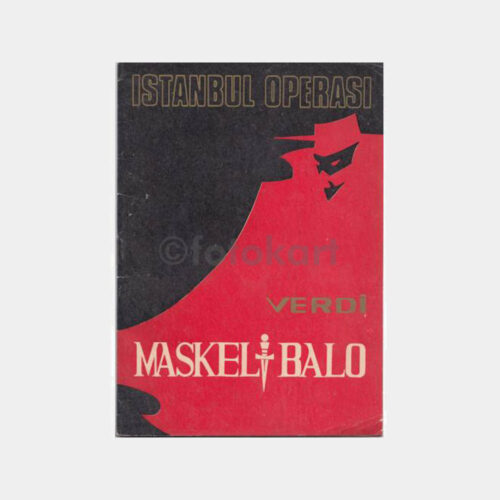 1969 İstanbul Operası - Maskeli Balo Program