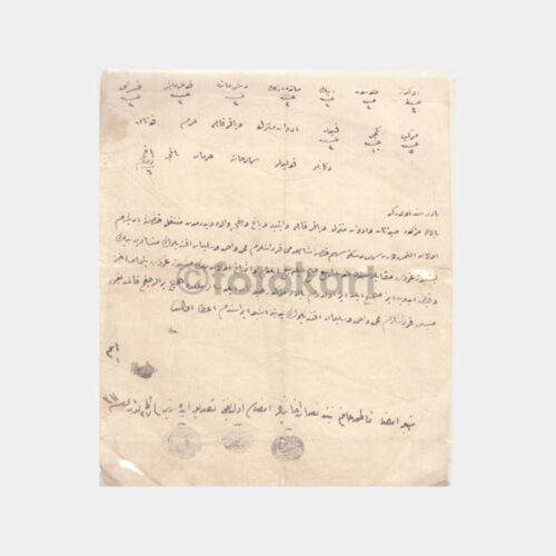 Osmanlıca Çok Damgalı Sözleşme