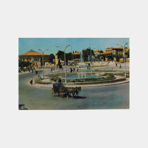 1970 Sivas Hükümet Meydanı Görünüş Kartpostal