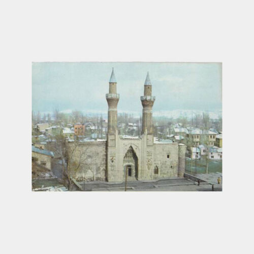 1976 Sivas Çifte Minare Görünüş Kartpostal