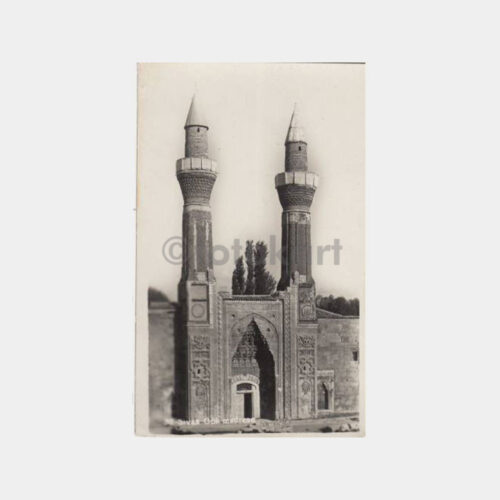 1943 Sivas Gök Medrese Konulu Kartpostal
