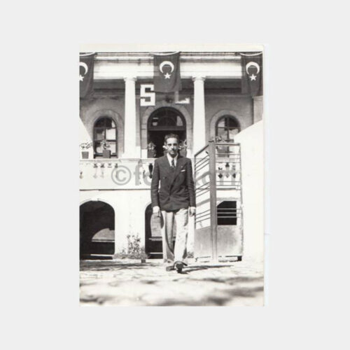 1950 Sivas Lisesi Önü Öğrenci Konulu Fotoğraf