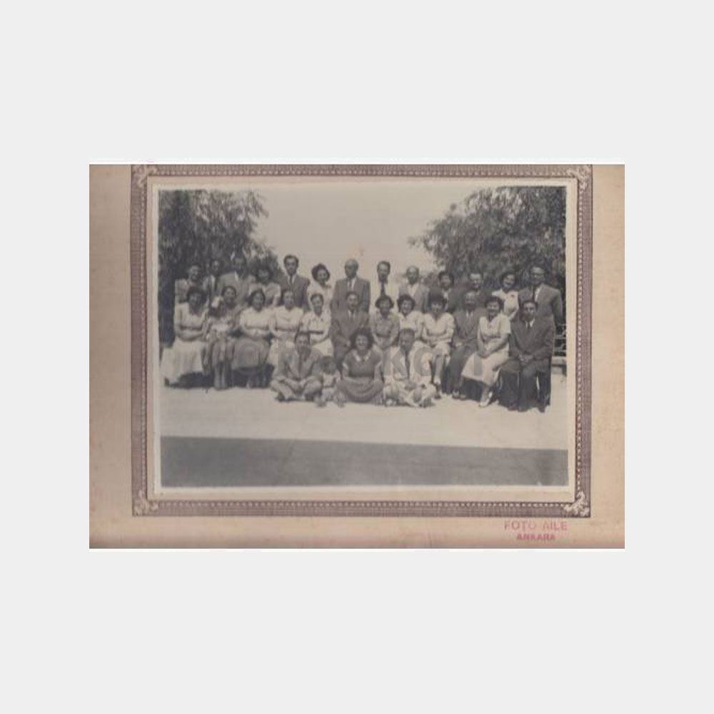 1948 Ankara Foto Aile - Grup Konulu 2 Adet Fotoğraf - Görsel 2
