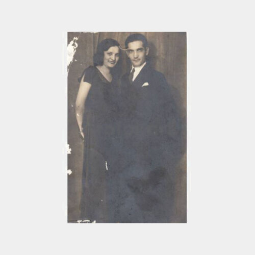 1935 Beyoğlu Foto İzzet Kaya Damgalı Stüdyo Aile Fotoğraf