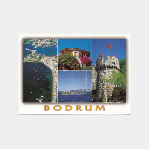 1990 Bodrum Çeşitli Görünüşler Kartpostal