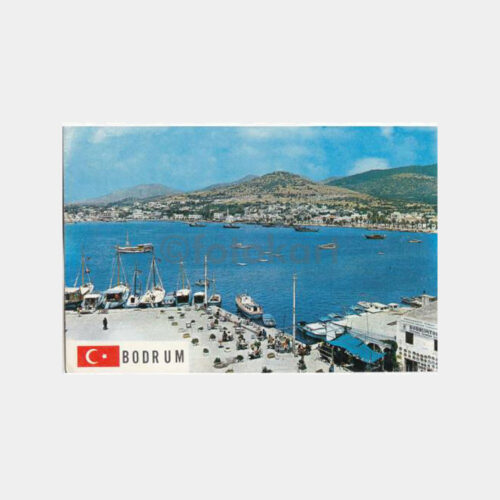 1970 Bodrum Sahilden Görünüş Kartpostal