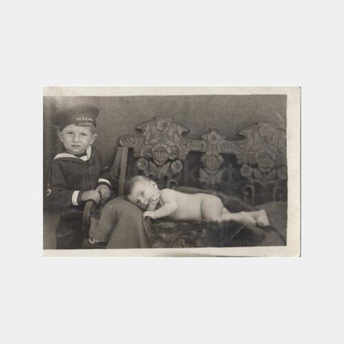 1930 Denizci Çocuk Bebek Stüdyo Fotoğraf