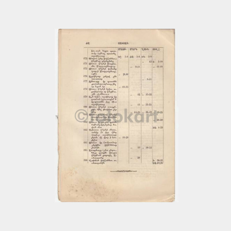 1888 Ermenice -12 Sayfa- Okul Programı - Görsel 2