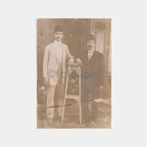 1915 Fesli Baylar Konulu Stüdyo Fotoğraf