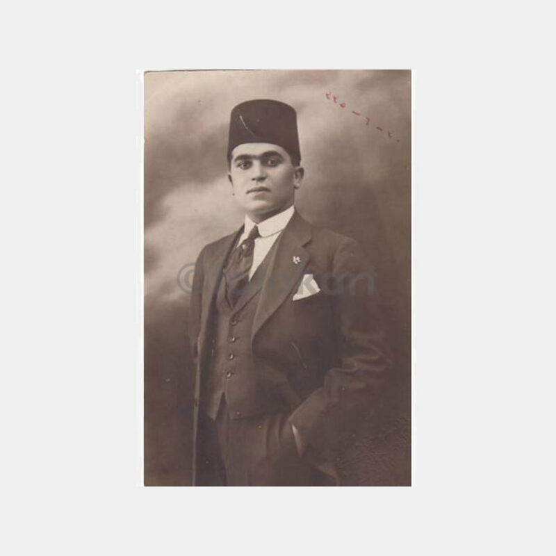 1926 Fesli Bay Damgalı-Nadir Stüdyo Fotoğraf