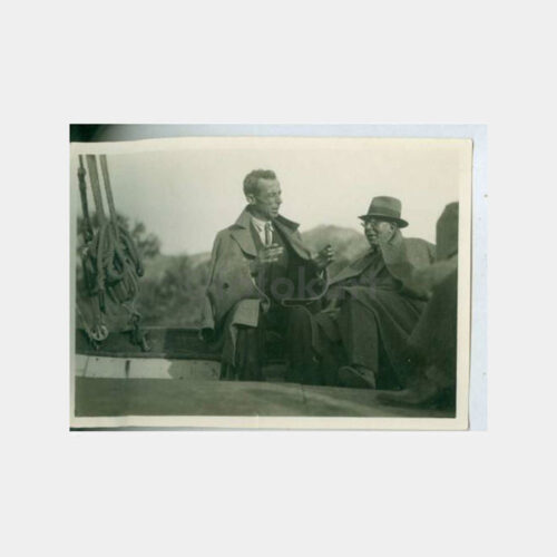 1930 Köyceğiz Gemide Baylar Görünüş Fotoğraf