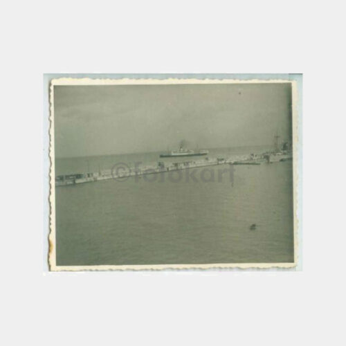 1950 Türk Yolcu Gemisi Yabancı Limanda Fotoğraf