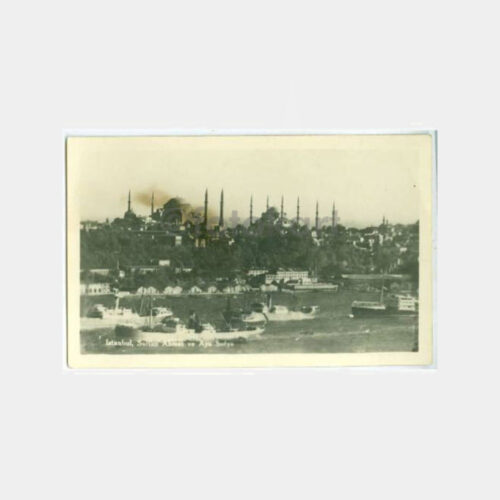 1930 İstanbul Gemiler Görünüş Kartpostal