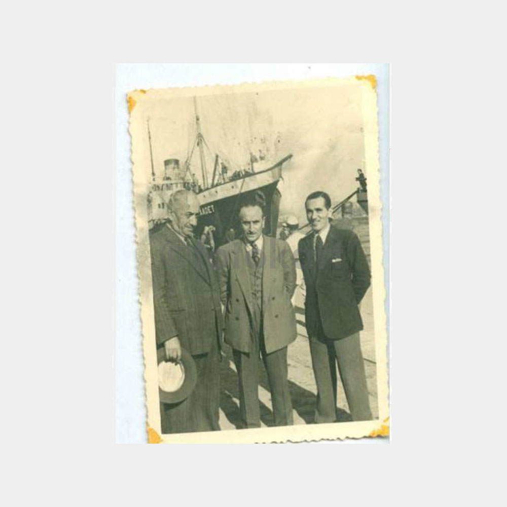 1935 Saadet Gemisi Rıhtımda Grup Fotoğraf