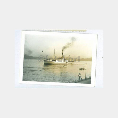1960 Emirgan Aşiyan Önünde Yük Gemisi Fotoğraf