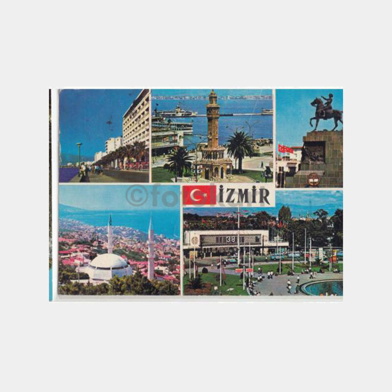 1974 İzmir Muhtelif Görünüş -Posta Damgalı- Kartpostal