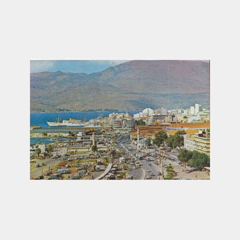 1975 İzmir Konak Genel Görünüşü Konulu Kartpostal