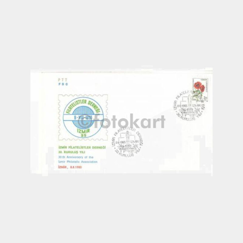 1985 İzmir Filatelistler Derneği 30. Yılı FDC
