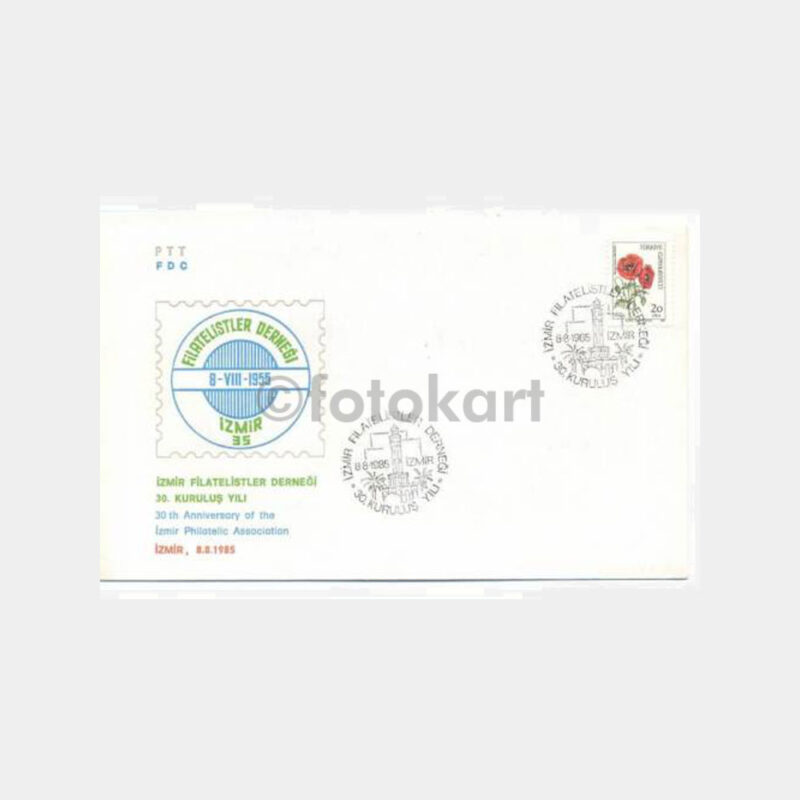 1985 İzmir Filatelistler Derneği 30. Yılı FDC
